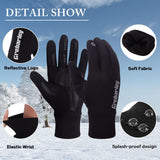 1 x RAW Customer Returns Grebarley Warm Winter Gloves, Touchscreen Cycling Gloves Non-Slip Thermal Gloves for Men Women Running Driving Cycling Climbing Hiking Skiing - RRP €12.23