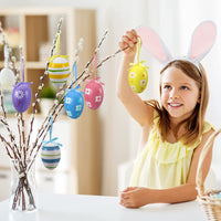 3 x Brand New Dekewe Easter eggs styrofoam craft set, 20 pieces of Easter eggs decoration, 100g colorful sequins, 50g pins, silk ribbon for crafts and Easter decoration, Easter eggs to hang, Easter crafts for children as a gift - RRP €51.42