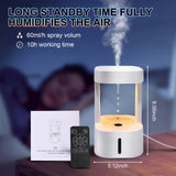 1 x RAW Customer Returns LMYDIDO 580ML air humidifier with anti-gravity water drops light effects, diffuser humidifier with remote control and 7 colors LED lights, quiet energy saving, for baby room, bedroom, office - RRP €46.03