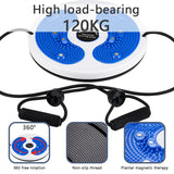 1 x RAW Customer Returns Kikuo Twist Waist Disc Board with Drawstring, Waist Slimming Multifunction Magnetic Balance Board Pedal, Resistance Bands Massage Foot Sole Home Fitness Equipment, Aerobic Exercise Fitness Accessories - RRP €17.5