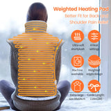 1 x RAW Customer Returns ABYON Weighted heating pad for back, neck, shoulder, 1.3 kg electric heat pad for back pain with 4 heating levels, 1.5-hour automatic switch-off, washable back warmer, 84 x 64 cm neck warmer - RRP €35.99