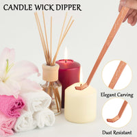 3 x Brand New iecolike Candle Accessory Set, Wick Cutter Rose Gold  - RRP €68.4