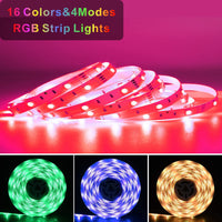 1 x RAW Customer Returns BAOMING RGB LED strip 5m, LED strip with remote control, self-adhesive light strip - RRP €15.9