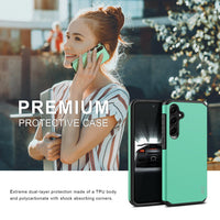 1 x RAW Customer Returns BEZ Case for Samsung Galaxy A55 5G Case, Cell Phone Case Shockproof Compatible for Samsung A55 5G, Heavy Duty Series Outdoor Dual Layer Armor Case Cell Phone Protective Case Robust, Mint - RRP €21.6