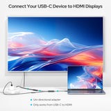 1 x RAW Customer Returns Basesailor USB C to HDMI Adapter, 2 in 1 USBC Male to 4K HDMI Female MHL with 100W PD Charging Port, Type C Thunderbolt 3 for iPhone 15 Pro Max Plus, MacBook, iPad 11, Samsung S23 S24, Dell XPS, Steam Deck - RRP €12.78