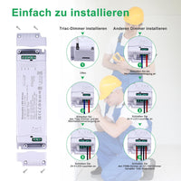 1 x RAW Customer Returns REYLAX LED transformer 24V dimmable, Triac 0-10V 1-10V PWM 100k resistance, dimmable LED power supply 24V 80W 3.33A, transformer 230V to 24V DC LED driver, constant voltage transformer, low voltage transformer - RRP €35.16