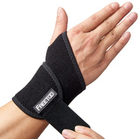 1 x RAW Customer Returns FREETOO wrist bandages fitness, bandage wrist right, wrist support women and men for tendonitis, wrist protectors for weight training, crossfit right - RRP €13.0