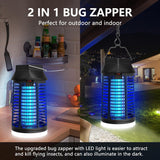 1 x RAW Customer Returns Insect killer electric, mosquito lamp 15W 4200V mosquito trap mosquito repellent with LED light, fly trap electric mosquito repellent, for mosquitoes, moths, flies, spiders, waterproof IPX4 - RRP €40.33