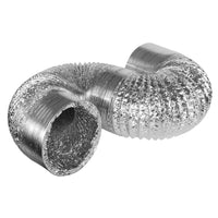 1 x RAW Customer Returns 3m flexible aluminium ventilation pipe set including hose clamps ideal for any ventilation system 100 125 150 mm  - RRP €24.0