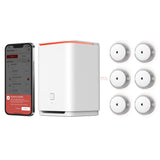 1 x RAW Customer Returns X-Sense smoke detector Wi-Fi, smoke detector networked, smart smoke detector set with replaceable lithium battery, mute button, 2000 m transmission range with LoRa technology, HFS07 - RRP €168.9