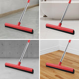 1 x RAW Customer Returns Mitclear Rubber Foam Floor Squeegees with Telescopic Handle 145cm , Sponge Squeegee for Wet Floors, Broom for Shower, Bathroom, Kitchen and Garage, Indoor Outdoor - RRP €15.01