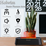 1 x RAW Customer Returns Holwim Aroma Diffuser with 7 Color Flames, 200ml Humidifier Fragrance Oil Essential Oils Diffuser with Remote Controls, Waterless Automatic Shut-Off Timer Shut-Off Function for Home, Office, Yoga - RRP €28.12