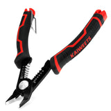 1 x RAW Customer Returns Side cutters, KAIWEETS 3-in-1 cutting pliers and wire stripper for 20-10 AWG cables, hidden spring, anti-slip handle, precision pliers electronics for small work and circuit boards. - RRP €11.09