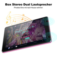 1 x RAW Customer Returns TJD Android 12 Tablet 7.5 inch, 4GB RAM 64GB ROM 512GB MicroSD, IPS Full HD touchscreen, 8MP 2MP camera, Wi-Fi Bluetooth 4000mAh Google GMS 2 speakers pink  - RRP €59.48