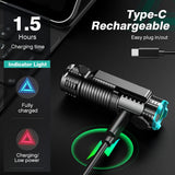 1 x RAW Customer Returns FUIIKE Mini LED Torch Extremely Bright USB C Rechargeable Torch LED 1000 Lumens Waterproof with 4 Modes Tactical Handheld Small Torch for Outdoor Camping Hiking Emergency - RRP €19.99