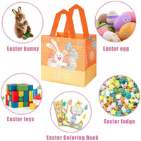 1 x Brand New Pack of 12 Easter egg hunt bags with handles, Easter bags for filling, reusable Easter gift bags, Easter bags, multifunctional Easter bags, gift bags, presents, party accessories - RRP €16.85