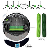 1 x RAW Customer Returns 26 piece accessory set for iRobot Roomba Combo j7 j9 vacuum cleaner, spare parts kit for Combo j7 Plus j9 Plus replacement accessories 4 main brushes, 6 side brushes, 4 HEPA filters, 6 vacuum cleaner bags- RRP €52.76