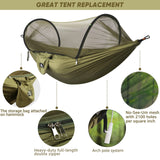 1 x RAW Customer Returns NATUREFUN Ultra-Light Travel Camping Hammock Mosquito Net Hammock 300 kg load capacity, breathable quick-drying parachute nylon 2 premium carabiners, 2 nylon slings included - RRP €36.99