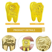 2 x Brand New Tooth fairy coins, 10 pieces of gold coins for children, tooth fairy gold coins, lost tooth children s gifts souvenir, tooth fairy coins, tooth fairy gifts ideas, for boys and girls - RRP €40.8