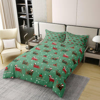 1 x RAW Customer Returns 100 Natural Cotton Dachshund Gifts Duvet Cover Christmas Bedding Set 200x200 Sausage Dog Comforter Cover Cute Puppy Dog Animal Pet Theme Bed Sets with 2 Pillowcases Soft - RRP €56.27