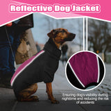 8 x Brand New Kuoser Dog Coat Winter Warm Dog Coat for Small Dogs Waterproof with Reflective Strips and Zipper Pink XL - RRP €144.0