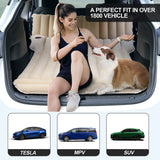 1 x RAW Customer Returns Topfit Inflatable SUV Air Mattress Camping Cushion Bed Car Air Bed Blow Up Portable Home Auto Travel Car Sleeping Bed Pad Air Couch Outdoor Mat for Tesla Model Y X S 3 with Air Pump - RRP €89.99