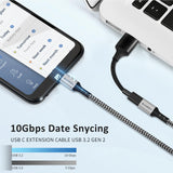 1 x RAW Customer Returns SUCESO USB C Extension Cable 2M USB Type C 3.2 10Gpbs Gen 2 USB-C Male to Female Extension Cable 100W 4K 60Hz Compatible with MacBook Pro Air, iPad Pro, XPS 15, Samsung S23 S22, Steam Deck etc - RRP €11.99