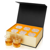 3 x Brand New KANARS Lead-free crystal whiskey glasses with luxury box, 300 ml whiskey glass for scotch, bourbon, liqueur and cocktail drinks, 6 pieces - RRP €95.97