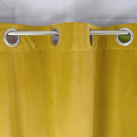 3 x Brand New FLYing Curtains - Curtains for the living room, bedroom - Opaque curtain with eyelets, velvet curtain, eyelet curtain - 1 piece - 145 x 250 cm - mustard - RRP €77.97