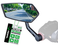 1 x RAW Customer Returns RBRL Bicycle Mirror Universal Safe Rearview Mirror for 15mm-20mm, Rotatable HD Blue Light Bicycle Rearview Mirror, Bicycle Mirror for e-bike, Bicycle, Mountain Bike, Racing Bikes left right  - RRP €29.23