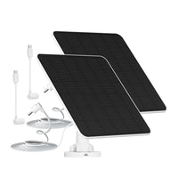 1 x RAW Customer Returns Solar Panel for Ring Camera, 5W Camera Solar Panel Compatible with Ring Stick Up Cam Pro Battery, Spotlight Cam Plus Pro Battery, Includes Barrel Plug to USB-C Adapter, IP65 Waterproof, 9.8ft Cable - RRP €27.06