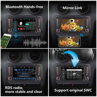 1 x RAW Customer Returns YZKONG Car Radio for Audi A3 S3 RS3 2003-2012 Compatible with Wireless CarPlay Android Auto, 7 Inch Touch Screen Car Receiver AM FM Bluetooth USB - RRP €169.99