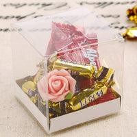 2 x RAW Customer Returns 50 pieces gift box small, gift packaging guest gift transparent box 2 x 2 x 2 inches , candy jewelry box for wedding birthday party garden party baptism - RRP €37.98