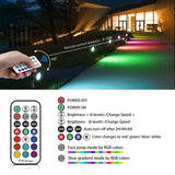 1 x RAW Customer Returns MEIHUA Solar RGB Spotlight 4 Pack RGB Solar Garden Light with Remote Control IP66 Waterproof 12 Colors 2 Modes Color Change Dimmable RGB Outdoor Spotlight for Gardens, Shrubs - RRP €44.8