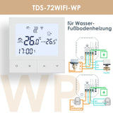 1 x RAW Customer Returns Beok Thermostat Underfloor Heating Water, Tuya Smart WiFi Room Thermostat Underfloor Heating Programmable Heating Thermostat Digital Wall Thermostat Compatible Alexa, Google Home, 3A TDS72WIFI-WP White - RRP €41.34