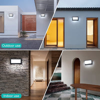 4 x RAW Customer Returns Outdoor light with motion detector, 18W LED wall light motion detector outdoor wall lamp indoor wall light waterproof IP65 wall lighting for garden hallway path porch bedroom stairwell - RRP €105.84