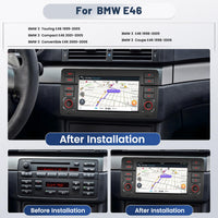 1 x RAW Customer Returns 2 32GB Android 13 Car Radio with Carplay for BMW 3 Series E46 1999-2004 Android Car Radio with 7 Inch Screen Handsfree Car Radio Navi FM WiFi USB SWC Car Radio Rear View Camera - RRP €151.25