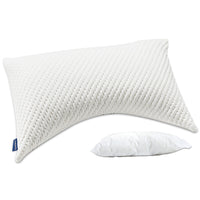 1 x RAW Customer Returns LAMB Memory Foam Side Sleeper Pillow 70x35cm Height-adjustable pillow Ergonomic sleeping pillow Neck pillow 15 5cm high - RRP €50.41