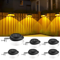 1 x RAW Customer Returns AGOTD solar lamps for outdoor use, gutter solar lights, 100LM IP55 warm white solar garden lighting fence light, path lights, outdoor solar light for fence, patio, walkways, yard, garage, eave, pack of 6 - RRP €43.99