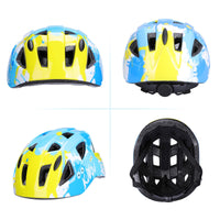 1 x RAW Customer Returns Children s Helmet Bicycle Helmet Children s Skater Helmet Adjustable for 3-13 Years Boy CE Certification for Bicycle Skateboard Scooter BMX Boy Girl Blue  - RRP €16.73