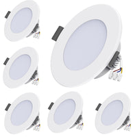 1 x RAW Customer Returns CAR WORK BOX LED recessed lights 6W, spot ceiling light 230V, ultra flat 25mm, 65mm hole, cool white 6000K, set of 6 - RRP €29.5