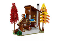 1 x Brand New Addshiny Wooden Cabin Building Set with LED Lights, MOC Villa Chalet Construction Kit, Forest Cabin House Building Kit with LED Lighting, DIY Street View Model Toys for Kids Ages 6 and Up 1668 Pieces  - RRP €55.99