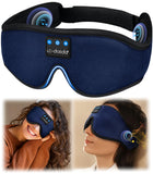 1 x RAW Customer Returns LC-dolida Silk Sleep Mask for Side Sleepers 100 Light Blocking Sleep Headphones, Sleep Mask Bluetooth Eye Mask with Earphones for Travel, Nap, Yoga, Meditation, Snoring Insomnia - RRP €20.16