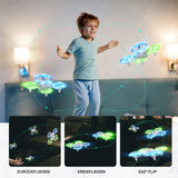 1 x RAW Customer Returns DEERC Mini Drone with Camera for Children, RC FPV Quadcopter with Wifi Transmission, 2 Batteries Long Flight Time, Colorful LED Lights, APP Gesture Control, Tap Fly, 3D Flip Children s Drones ,C0 - RRP €49.99