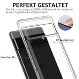 125 x Brand New SEVNDE Case for Google Pixel 7 Pro case, Crystal Clear Anti-fingerprint non-slip Anti-yellow Hard PC Soft TPU Transparent Case for Google Pixel 7 Pro Cell Phone Case Protective Case - RRP €1258.75