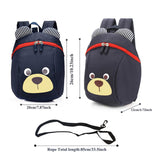 1 x RAW Customer Returns MOTOLIMO Children s Backpack Anti Lost Kids Backpack Mini Bear School Bag for Baby Boys Girls Toddlers 1-3 Years Navy Blue  - RRP €13.34