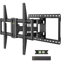 1 x RAW Customer Returns USX-MOUNT TV wall mount swiveling and tilting for 37-90 TVs, Max.VESA 600x400mm, heavy-duty TV mount up to 60-68kg, universal with extendable double arm - RRP €89.99