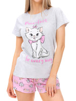 1 x RAW Customer Returns Disney pajamas for women Aristocats Marie pajamas short Cotton pajamas for women gray X-Large - RRP €22.99