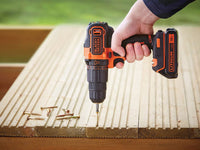 1 x RAW Customer Returns BLACK DECKER BDCHD18-QW Cordless hammer drill - 18V - 1.5 Ah - Lithium - 17.5 to 40 Nm - 0-360 and 0-1400 rpm - 2 speeds - 1 battery - Charger included - RRP €95.56