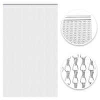 1 x RAW Customer Returns VerRich chain curtain, 80 200 cm aluminum door fly screen silver metal fly curtain insect protection pest control - RRP €72.42